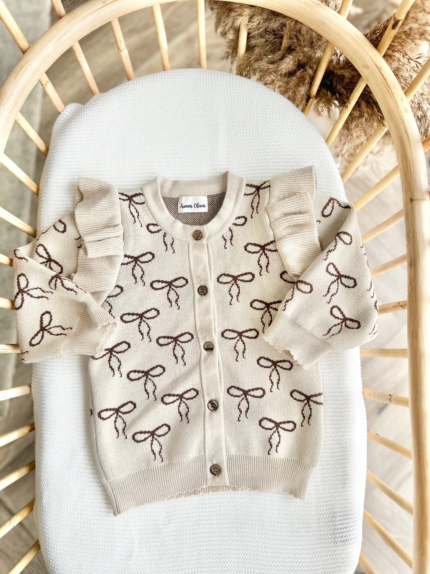 Cocoa Bow Knit Cardigan
