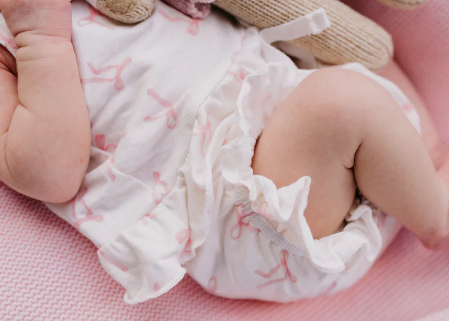 Summer Set - Pink Bows 0-3 Months